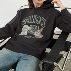 Hot Animal Print Logo Hoodie Women Sweatshirts & Hoodies