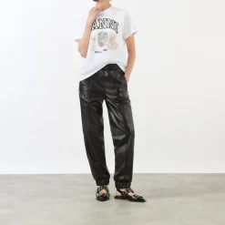 Clearance Animal Print Logo T-Shirt Women Tops