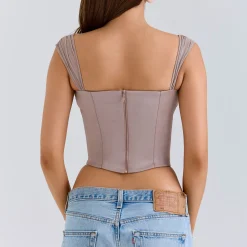 Hot Anja Georgette Corset Women Tops