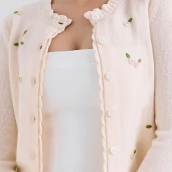 Discount Anjou Floral Rose Cardigan Women Sweaters & Cardigans