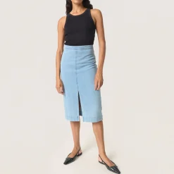Outlet Annabeth Denim Pencil Skirt Women Skirts