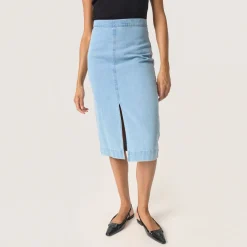 Outlet Annabeth Denim Pencil Skirt Women Skirts