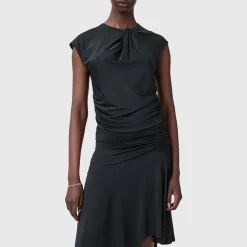 Annalie Ruched Blouse Women Tops