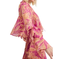 Sale Annalisia Floral Tiered Blouse Women Tops