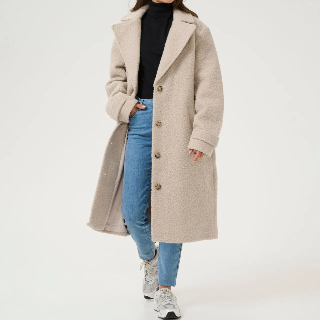 New Anne Single-Breasted Teddy Coat Women Coats & Jackets