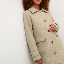 Annelise Single-Breasted Coat Women Coats & Jackets
