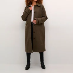 Annelise Single-Breasted Coat Women Coats & Jackets