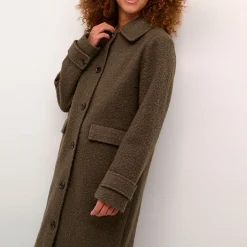 Annelise Single-Breasted Coat Women Coats & Jackets