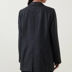 Discount Antonia Pinstripe Double Breasted Blazer Women Coats & Jackets