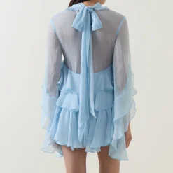 Sale Anyssa Ruffle Mini Dress Women Dresses