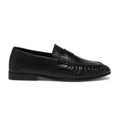 Apley Ruched Leather Loafers Women Loafers