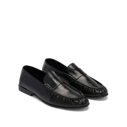 Apley Ruched Leather Loafers Women Loafers