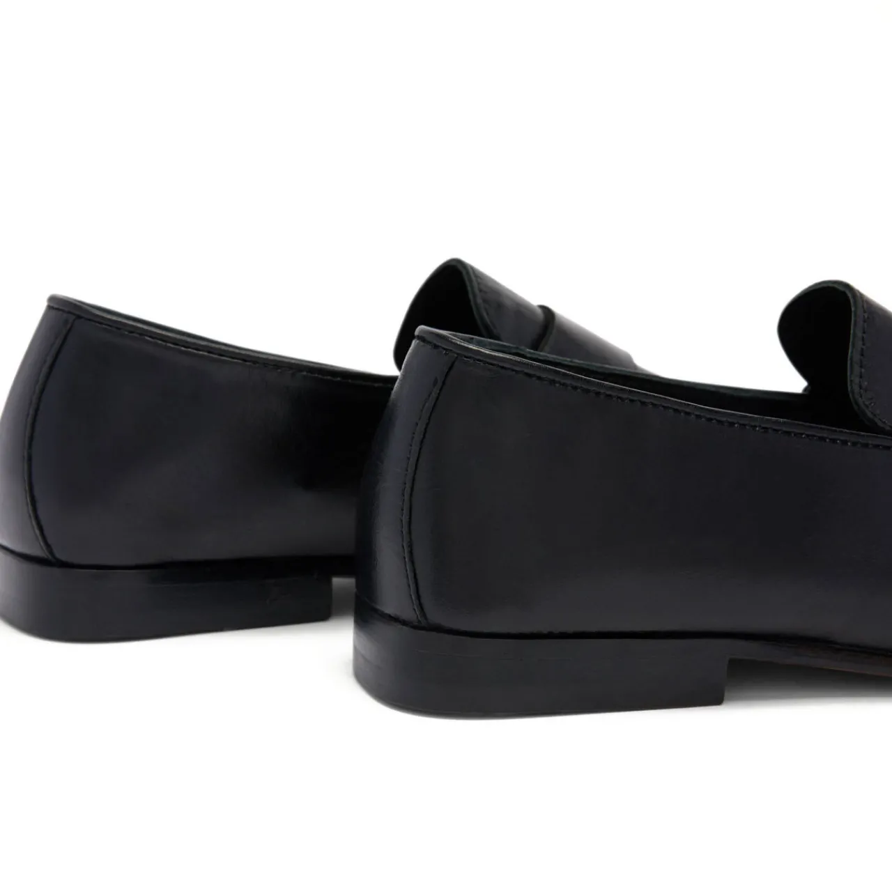 Apley Ruched Leather Loafers Women Loafers
