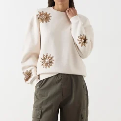 Clearance Archie Sun Embellished Sweatshirt Women Sweatshirts & Hoodies