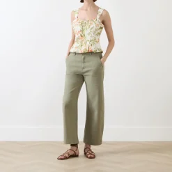 Clearance Arellia Cropped Wide Leg Jeans Women Denim