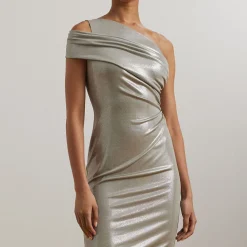 Clearance Arethusa Ruched Mini Cocktail Dress Women Dresses
