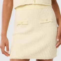 Best Aria Boucle Knitted Skirt Women Skirts