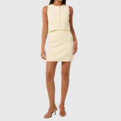 Best Aria Boucle Knitted Skirt Women Skirts