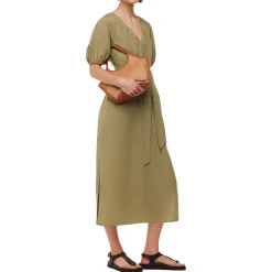 Online Ariella Linen Blend Midi Dress Women Dresses