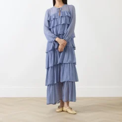 Online Arielle Tie-Front Ruffled Dress Women Dresses|Occasion Dressing