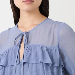 Online Arielle Tie-Front Ruffled Dress Women Dresses|Occasion Dressing