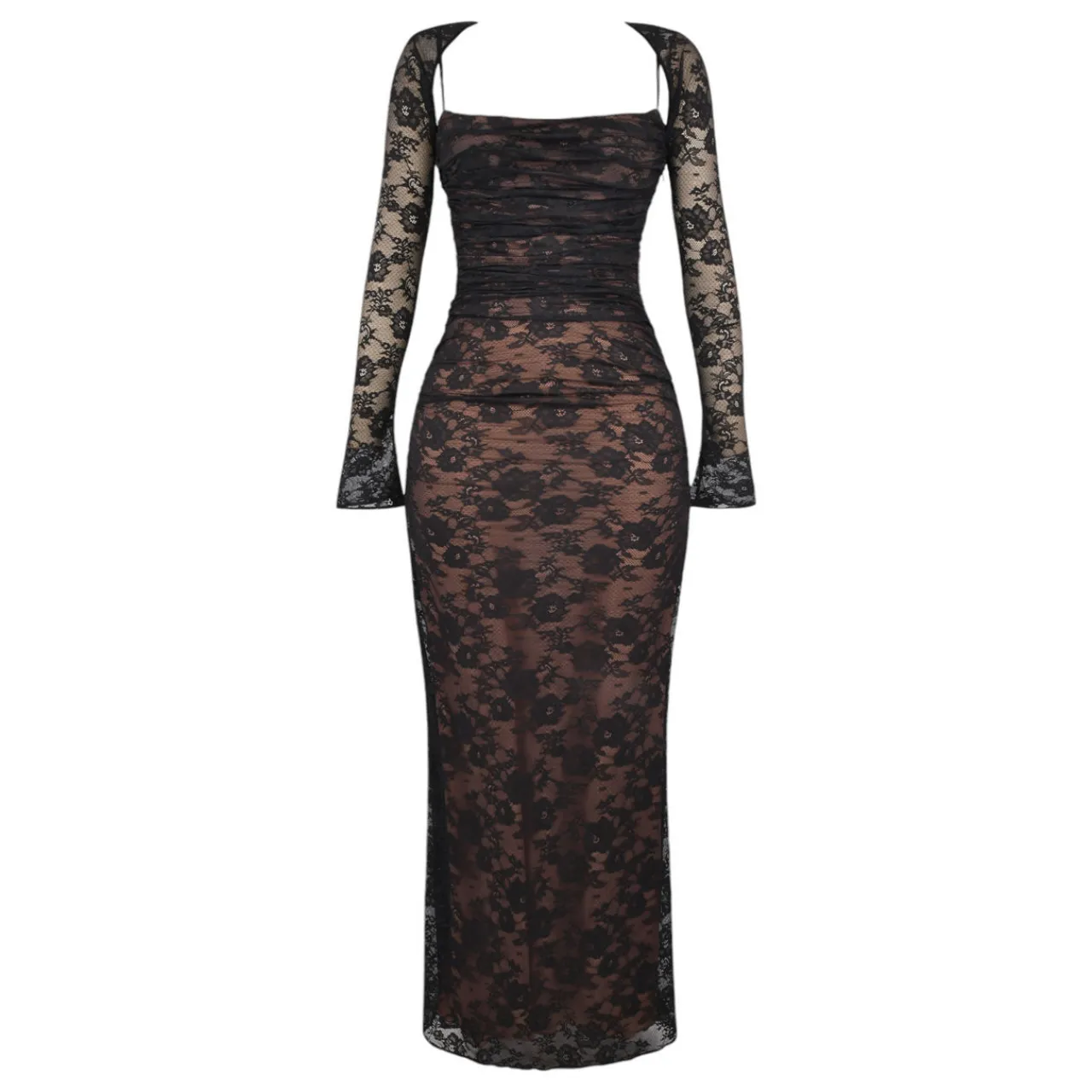 Online Artemis Lace Shrug Gown Women Dresses