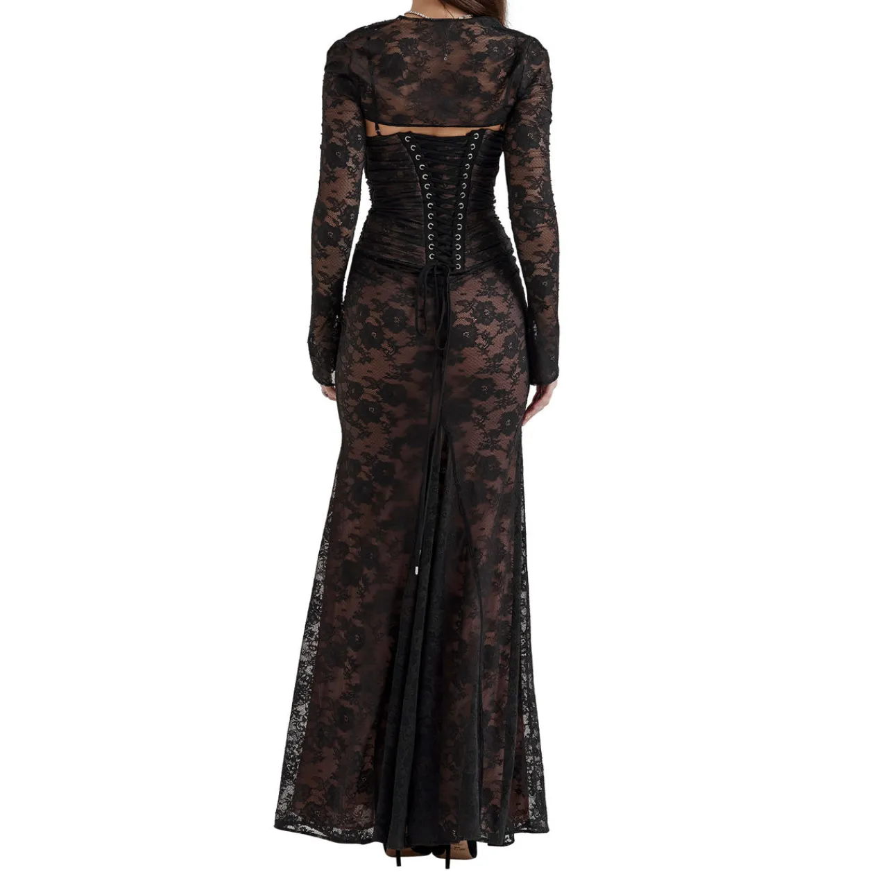 Online Artemis Lace Shrug Gown Women Dresses