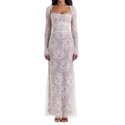 New Artemis Lace Shrug Gown Women Dresses