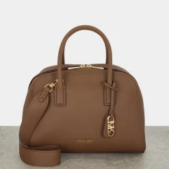Ashton Medium Pebbled Leather Satchel Women Crossbody Bags