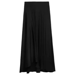 Asymmetric Satin Skirt Women Skirts