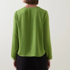Online Audai Asymmetric Ruffle Blouse Women Tops