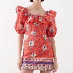 Best August Bohemian Mini Dress Women Dresses