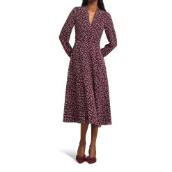 Online Aurora Printed Flared Dress Women Dresses