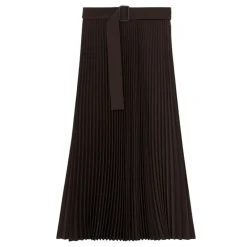 Ava Belted Pleated Skirt Women Skirts
