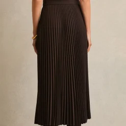 Ava Belted Pleated Skirt Women Skirts