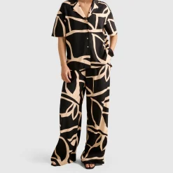 Best Ayla High-Rise Printed Palazzo Trousers Women Trousers & Shorts