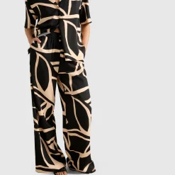Best Ayla High-Rise Printed Palazzo Trousers Women Trousers & Shorts