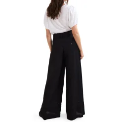Outlet Ayse Wide Leg Linen Trousers Women Trousers & Shorts