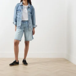 Online Baggy Dad Mid-Rise Shorts Women Trousers & Shorts
