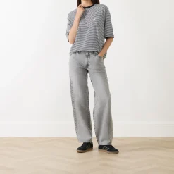Best Baggy Dad Wide Leg Jeans Women Denim