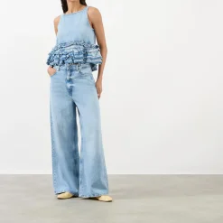 Sale Baggy Wide Leg Jeans Women Denim