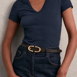 Best Bailey Leather Horseshoe Buckle Belt Women Belts
