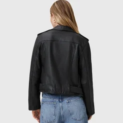 Balfern Leather Biker Jacket Women Coats & Jackets