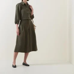 Outlet Ballari Cropped Wide Leg Trousers Women Trousers & Shorts