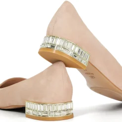 New Ballerina Cut Glass Heel Ballet Flats Women Flats