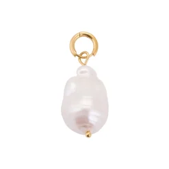 Outlet Bandia Faux Pearl Charm Gold Women Charms