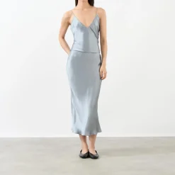 Hot Bar Silk Slip Skirt Women Skirts