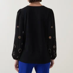 Sale Bead Embellished Blouse Women Tops