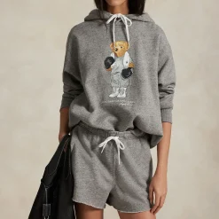 Sale Bear Boxing Gloves Drawstring Hoodie Women Sweatshirts & Hoodies