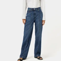 Discount Beck Mid-Rise Straight Leg Jeans Women Denim